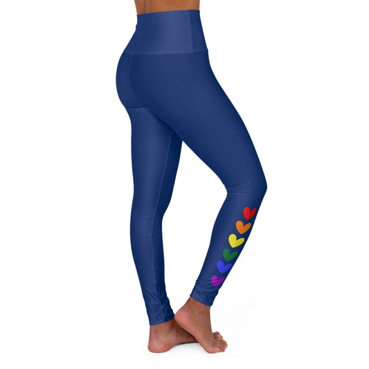 Yoga Leggings: Hearts Design