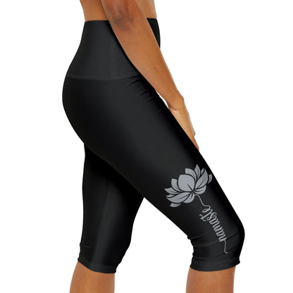 Yoga Capri: Lotus Namaste Design - yogaloversgifts