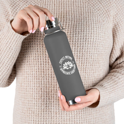 Yoga Thankful Copper Bottle