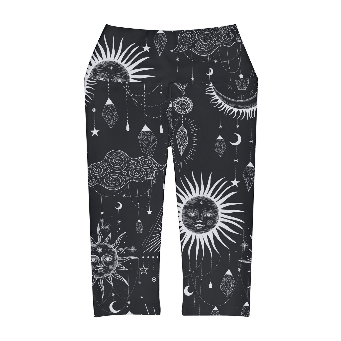 Yoga Capri Leggings: Mystic Design