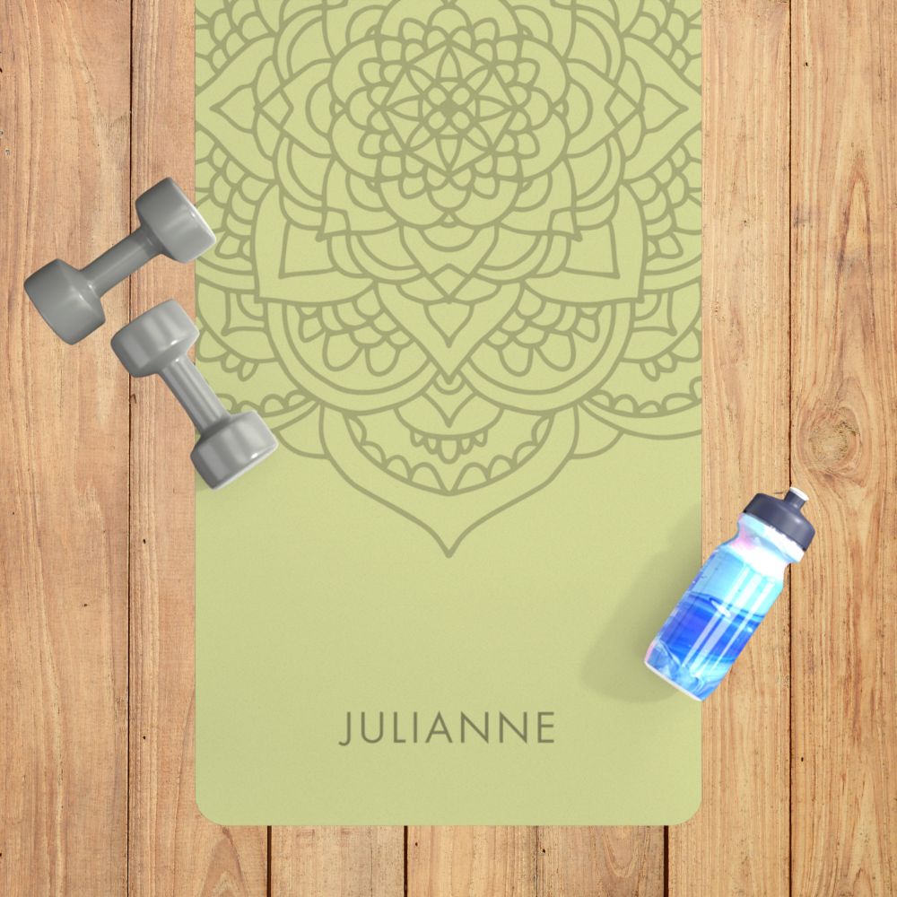 Personalized Mandala Yoga Mat