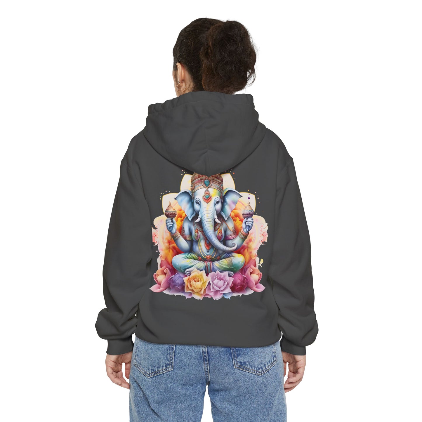 Hooded Sweatshirt: Ganesha Design