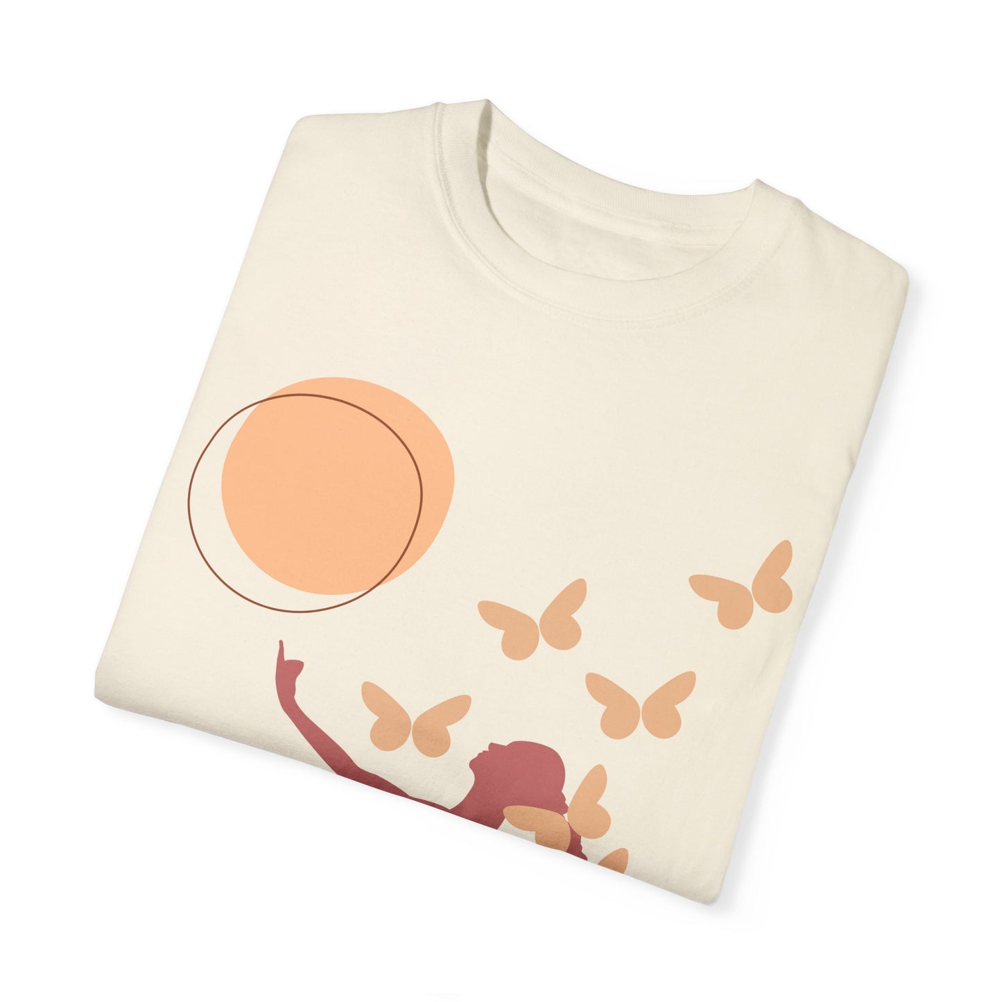 Comfort Yoga Shirt: Boho Butterfly Design