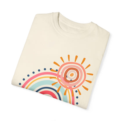 Comfort Yoga Shirt: Boho Rainbow