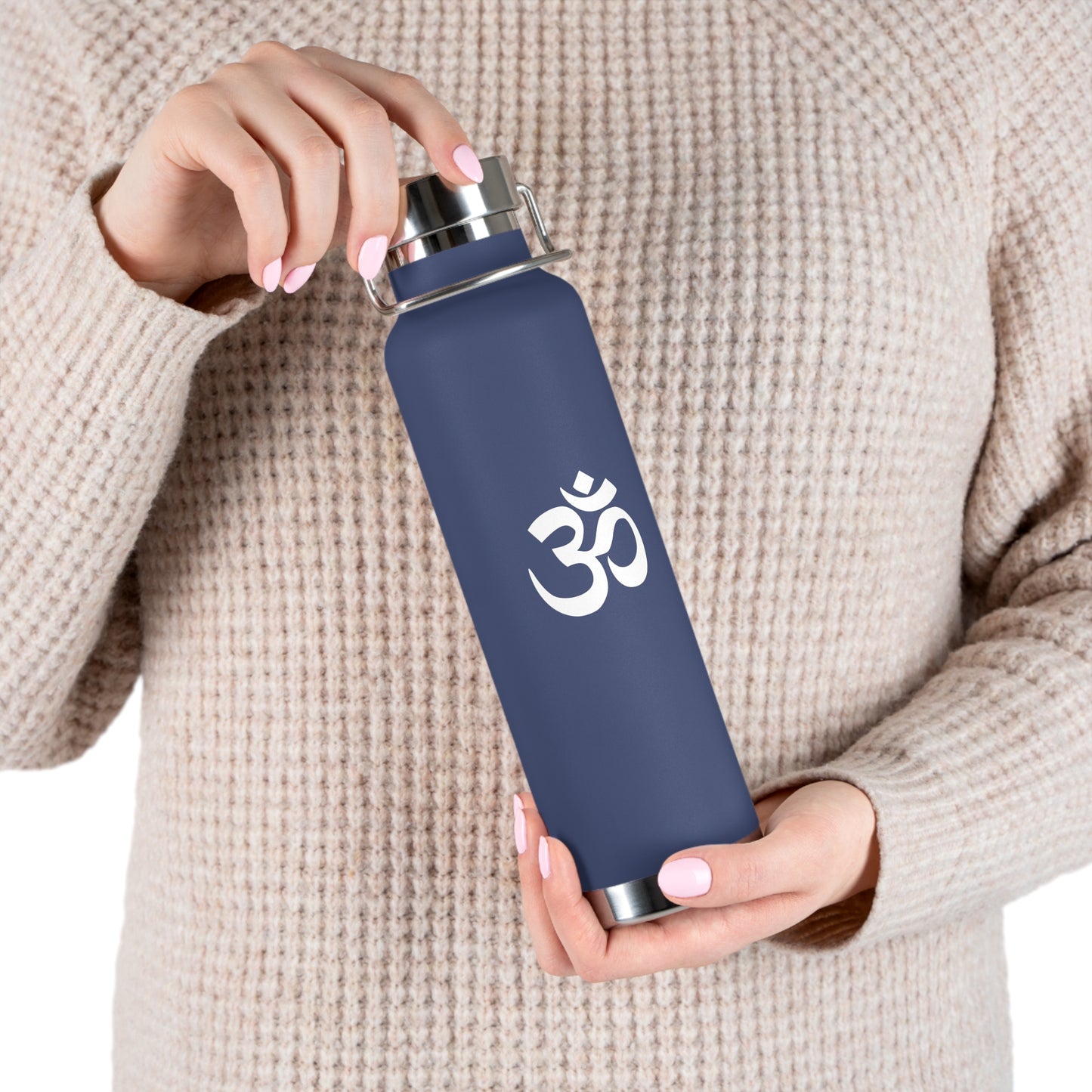 Yoga Om Copper Bottle