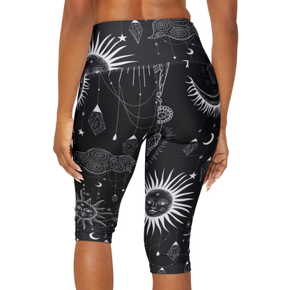 Yoga Capri Leggings: Mystic Design