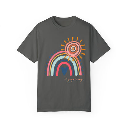 Comfort Yoga Shirt: Boho Rainbow