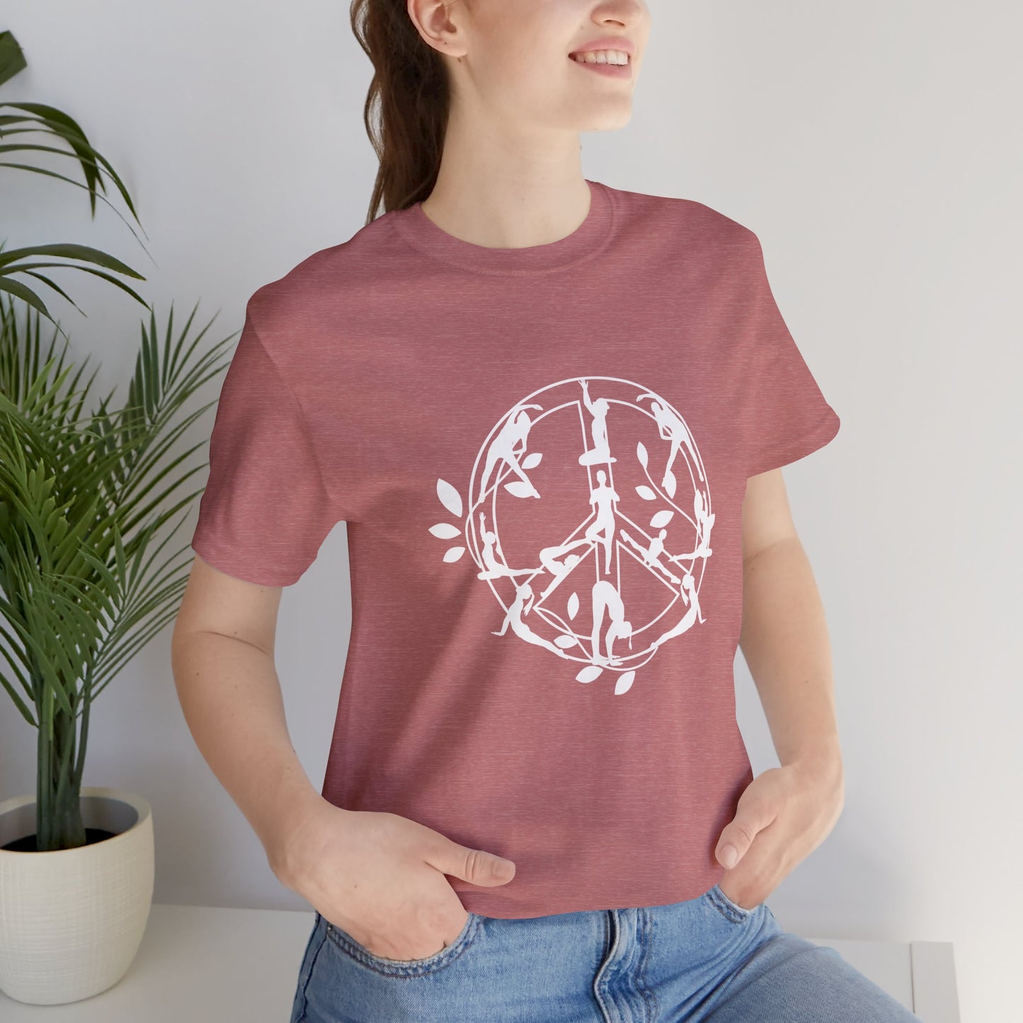 Peace Symbol Yoga Shirt