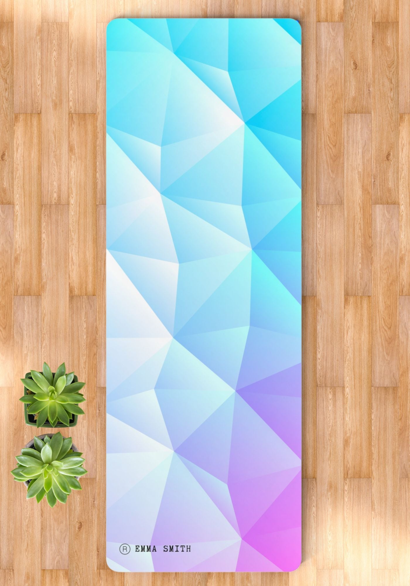 Custom Yoga Mat Ice Crystal