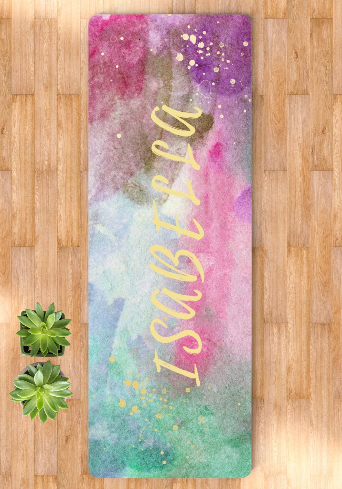 Custom Yoga Mat: Celestial Design