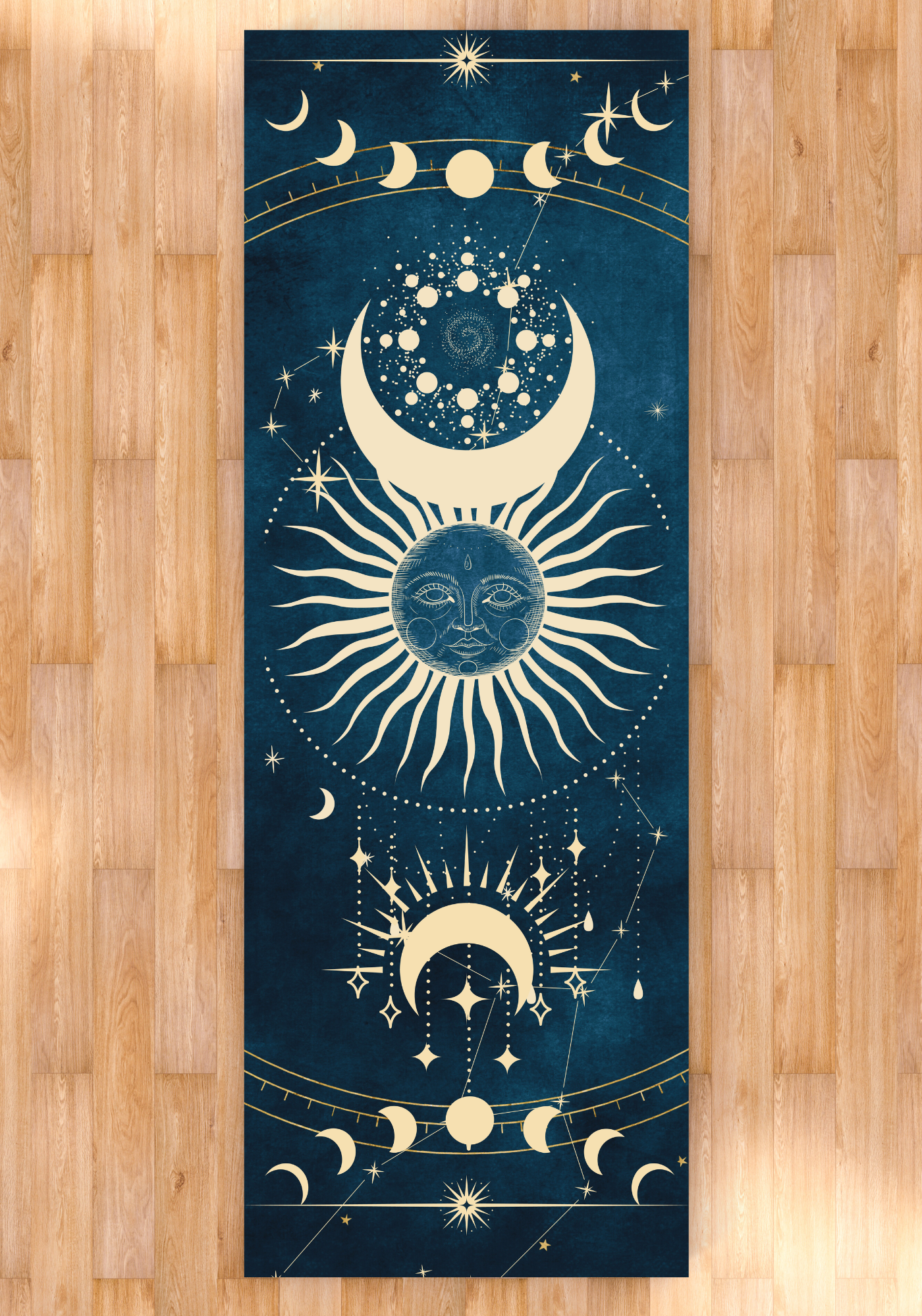 Yoga Mat: Sun & Moon  Design