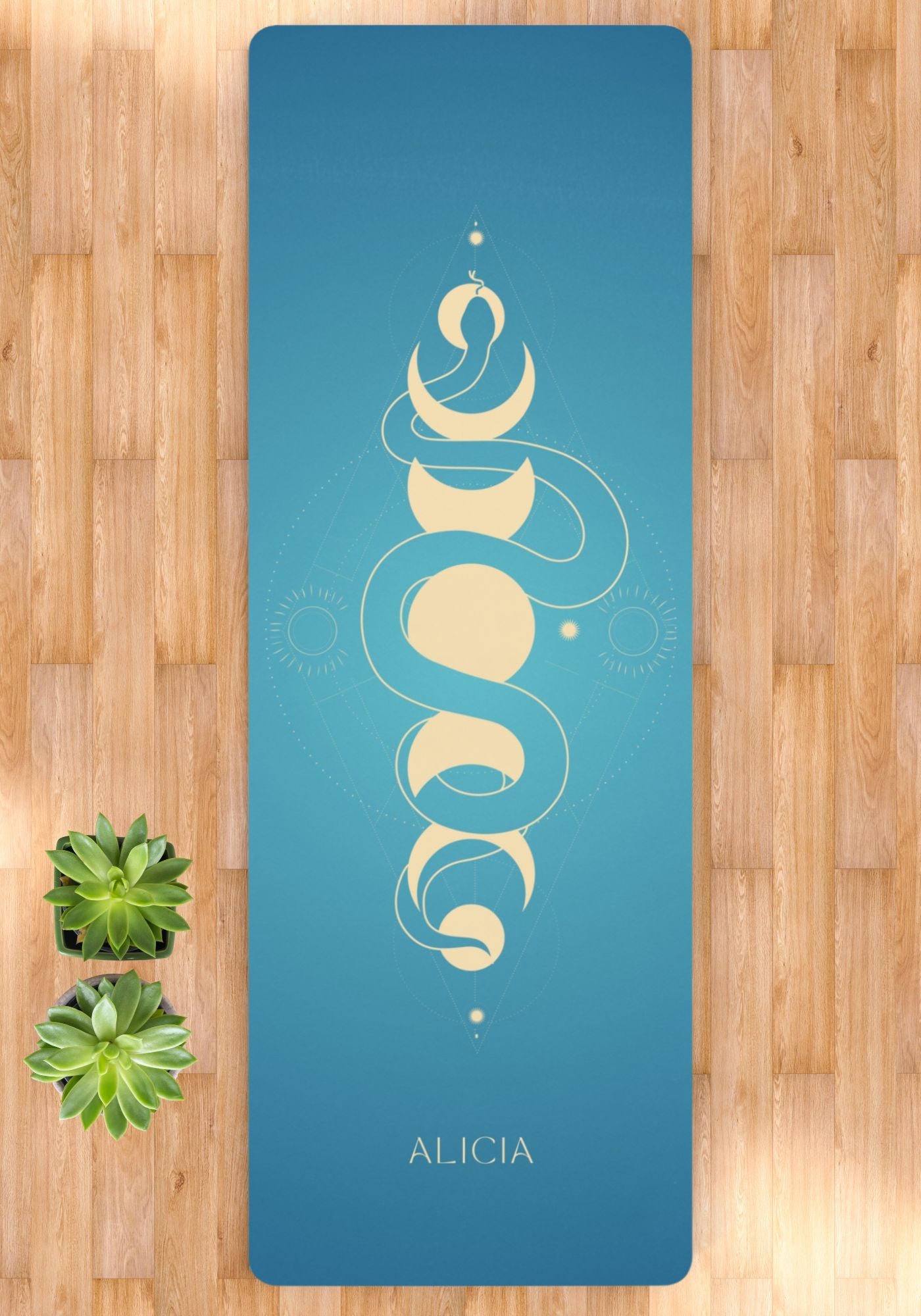 Custom Yoga Mat: Mystic Snake