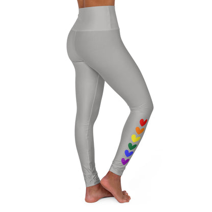 Yoga Leggings: Hearts Design